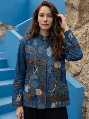 Sandy Starkman Designer Jeans Jacket (M/L) NWOT